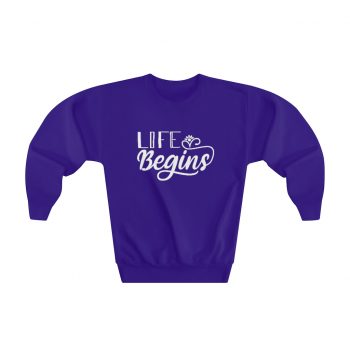 Youth Sweatshirt Several Colors - Life Begins