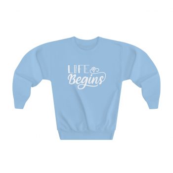 Youth Sweatshirt Several Colors - Life Begins