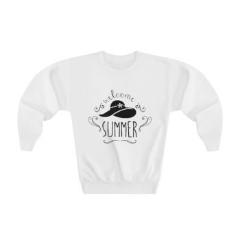 Youth Sweatshirt - Welcome Summer - Sun Hat