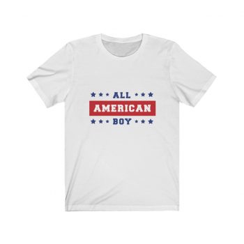 Adult Short Sleeve Tee T-Shirt Unisex - 4th Of July All American Boy