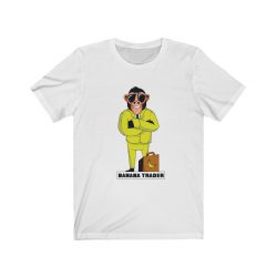 Adult Short Sleeve Tee T-Shirt Unisex - Banana Trader Monkey