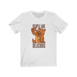 Adult Short Sleeve Tee T-Shirt Unisex - Bear People Are Delicious