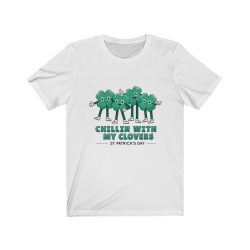 Adult Short Sleeve Tee T-Shirt Unisex - Chillin With My Clovers St Patrick's Day