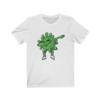 Adult Short Sleeve Tee T-Shirt Unisex - Dabbing Virus Coronavirus Covid 19 Dancing