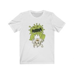 Adult Short Sleeve Tee T-Shirt Unisex - Monster Coronavirus Toilet Paper