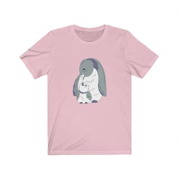 Adult Short Sleeve Tee T-Shirt Unisex - Penguin Mom and Baby