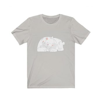 Adult Short Sleeve Tee T-Shirt Unisex - Polar Bear Mom and Baby