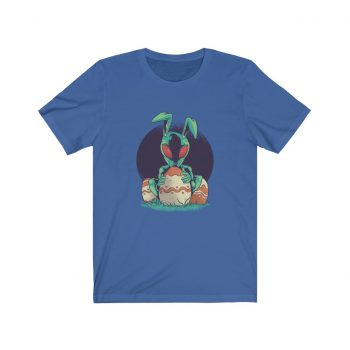 Adult Short Sleeve Tee T-Shirt Unisex Several Colors - Alien Easter Bunny