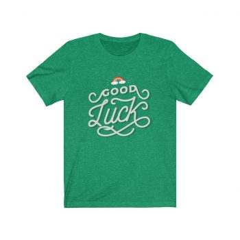 Adult Short Sleeve Tee T-Shirt Unisex Several Colors - Good Luck St Patricks Day