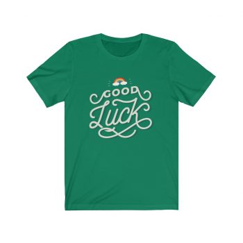 Adult Short Sleeve Tee T-Shirt Unisex Several Colors - Good Luck St Patricks Day