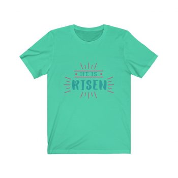 Adult Short Sleeve Tee T-Shirt Unisex Several Colors - He is Risen - Easter