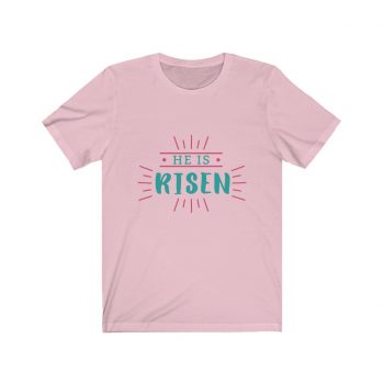 Adult Short Sleeve Tee T-Shirt Unisex Several Colors - He is Risen - Easter