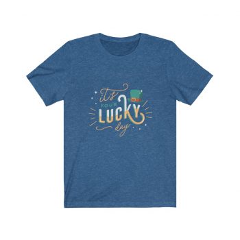 Adult Short Sleeve Tee T-Shirt Unisex Several Colors - It's Your Lucky Day Leprechaun Hat St. Patrick's