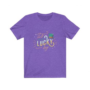 Adult Short Sleeve Tee T-Shirt Unisex Several Colors - It's Your Lucky Day Leprechaun Hat St. Patrick's