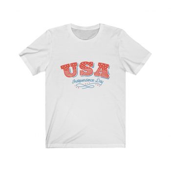 Adult Short Sleeve Tee T-Shirt Unisex - USA Independence Day