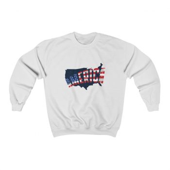 Adult Sweatshirt Unisex Heavy Blend - America USA Map