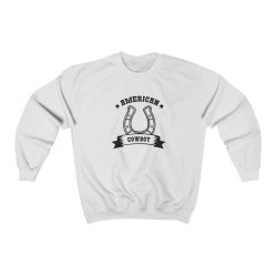 Adult Sweatshirt Unisex Heavy Blend - American Cowboy Horse Shoe