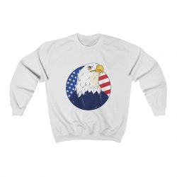 Adult Sweatshirt Unisex Heavy Blend - American Eagle USA Flag