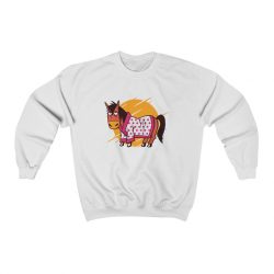 Adult Sweatshirt Unisex Heavy Blend - Bathrobe Horse