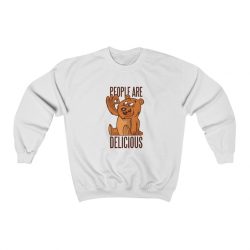 Adult Sweatshirt Unisex Heavy Blend - Bear People Are Delicious