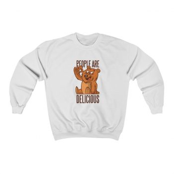 Adult Sweatshirt Unisex Heavy Blend - Bear People Are Delicious