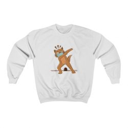 Adult Sweatshirt Unisex Heavy Blend - Cat Dabbing Coronavirus Covid 19