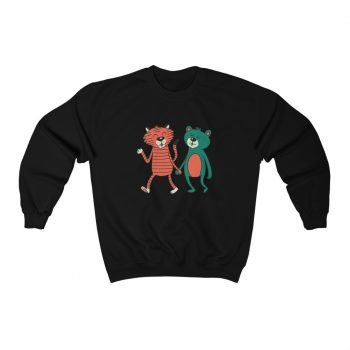 Adult Sweatshirt Unisex Heavy Blend - Cute Bear Tiger