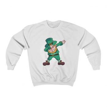 Adult Sweatshirt Unisex Heavy Blend - Dancing Leprechaun Dabbing St Patricks Day