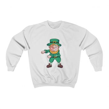 Adult Sweatshirt Unisex Heavy Blend - Dancing Leprechaun Flossing St Patricks Day