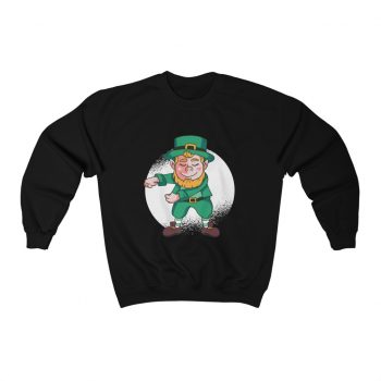 Adult Sweatshirt Unisex Heavy Blend - Dancing Leprechaun Flossing St Patricks Day