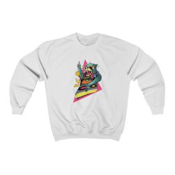 Adult Sweatshirt Unisex Heavy Blend - DJ Bear Colorful