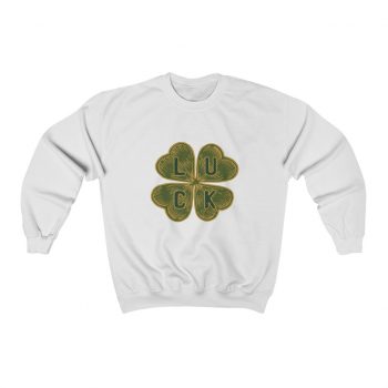 Adult Sweatshirt Unisex Heavy Blend - Four Leaf Clover Luck