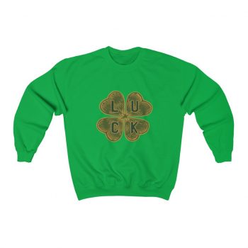 Adult Sweatshirt Unisex Heavy Blend - Four Leaf Clover Luck