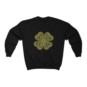 Adult Sweatshirt Unisex Heavy Blend - Four Leaf Clover Luck