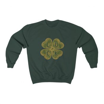 Adult Sweatshirt Unisex Heavy Blend - Four Leaf Clover Luck