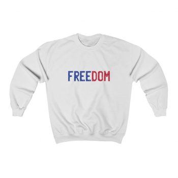 Adult Sweatshirt Unisex Heavy Blend - Freedom USA Red White Blue