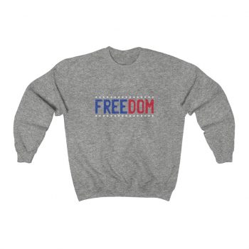 Adult Sweatshirt Unisex Heavy Blend - Freedom USA Red White Blue