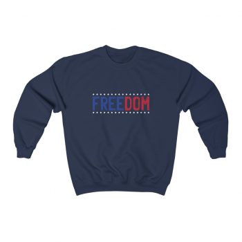 Adult Sweatshirt Unisex Heavy Blend - Freedom USA Red White Blue