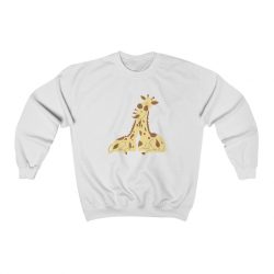 Adult Sweatshirt Unisex Heavy Blend - Giraffe Mom and Baby