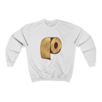 Adult Sweatshirt Unisex Heavy Blend - Gold Golden Toilet Paper Coronavirus Covid-19