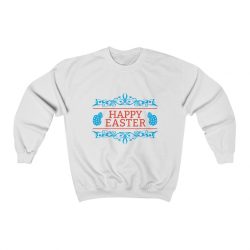 Adult Sweatshirt Unisex Heavy Blend - Happy Easter - Red Blue