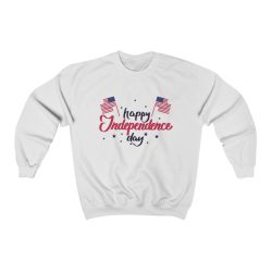 Adult Sweatshirt Unisex Heavy Blend - Happy Independence Day Flag Stars USA