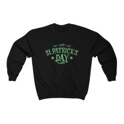 Adult Sweatshirt Unisex Heavy Blend - Happy St Patricks Day Green Lettering