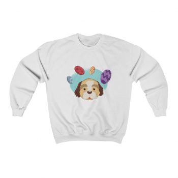 Adult Sweatshirt Unisex Heavy Blend - Havaneser Havanese Dog Easter Eggs