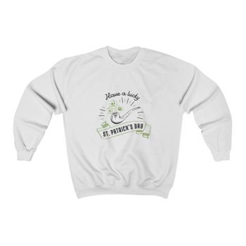 Adult Sweatshirt Unisex Heavy Blend - Have a Lucky St Patricks Day Pipe Clover Shamrock