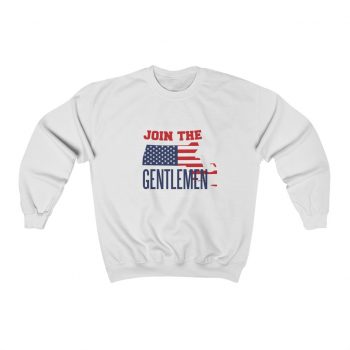 Adult Sweatshirt Unisex Heavy Blend - Join The Gentlemen American Flag