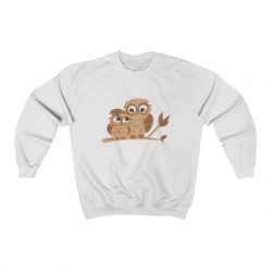 Adult Sweatshirt Unisex Heavy Blend - Owl Mom and Baby