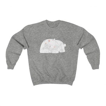 Adult Sweatshirt Unisex Heavy Blend - Polar Bear Mom and Baby