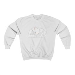 Adult Sweatshirt Unisex Heavy Blend - Polar Bear Mom and Baby