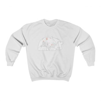 Adult Sweatshirt Unisex Heavy Blend - Polar Bear Mom and Baby